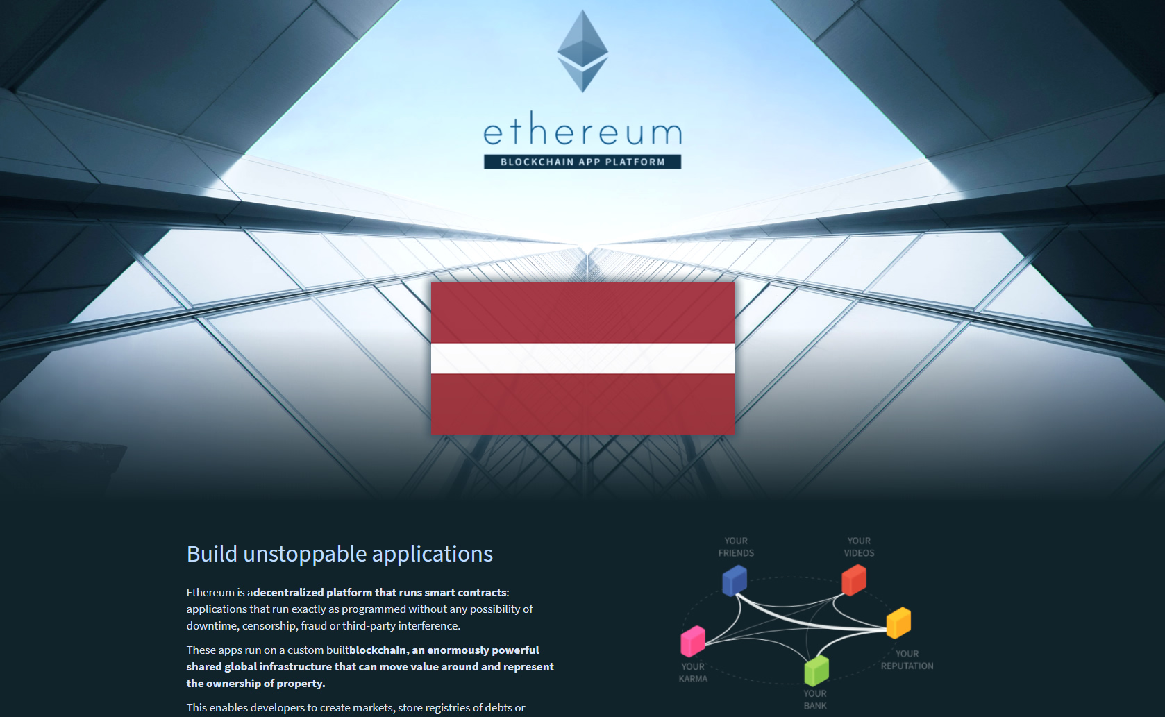 latvija ethereum blokķedes platforma